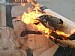 ritratto di Saddam incendiato dagli iracheni stessi 3349