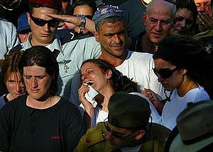 funerali del maggiore israeliano Shachar Ben Ishary